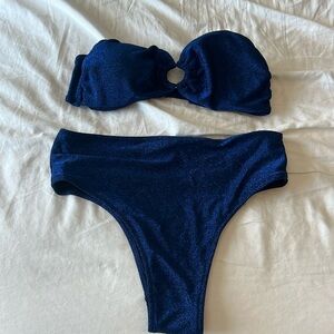 Sparkly deep blue swim suits